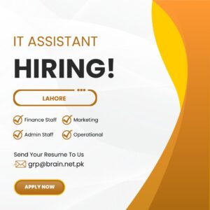 NEW IT ASSISTANT JOBS LAHORE